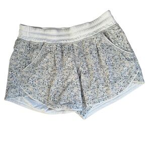 lululemon athletica White and Gray Athletic Shorts